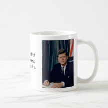 JFK offizielles Porträt vom public domain Tee Haferl