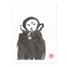 Jizo die Mönch-Postkarte