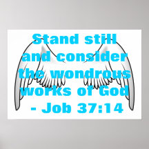 Job-37:14 Plakat