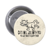 Joggen-Katzen Button