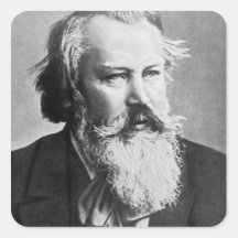 Johannes Brahms, 1879 Quadratsticker
