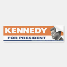John F. Kennedy 1960 für Präsidenten Autoaufkleber