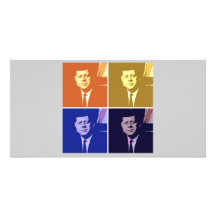 John F. Kennedy Foto Karte