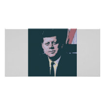 John F. Kennedy Fotokartenvorlage