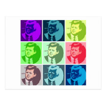 John- F. KennedyPop-Kunst Postkarten