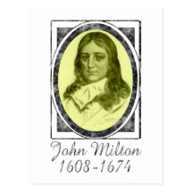 John Milton Postkarte