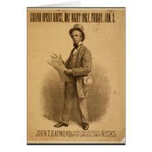 John T. Raymond als der Versicherungs-Agent in den Karte