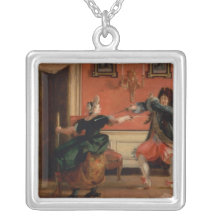Jourdain zäunt sein Mädchen ein Amuletten