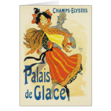 Jules Cheret - Palais de Glace Grußkarte