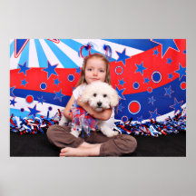 July 4th - Coton de Tulear - Reagan Posters