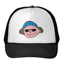 Junge Gesicht boy face Kopfhörer head phones Baseball Kappen