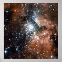 Junge Gruppe NGC3603 Poster