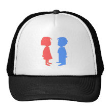 Junge Mädchen boy girl Retrokappen