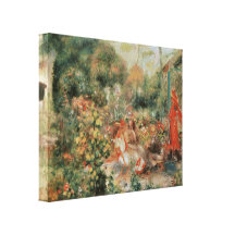 Junge Mädchen in einem Garten - Pierre Auguste Ren Gespannte Galerie Drucke
