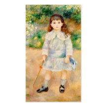 Junge mit einer Peitsche, Auguste Renoir Visitenkarte