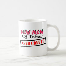 Junge Mutter DES ZWILLINGS-BEDARFS-KAFFEES Tee Tasse