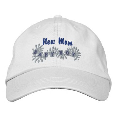 Junge Mutter -Junge Besticktes Cap
