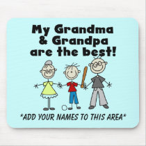 Junge und Großeltern kundengerechtes Mousepad mauspads
