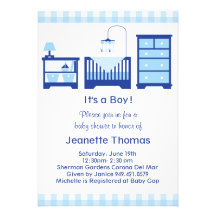 Jungen-Babyparty-Einladung