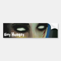 "Jungen-hungriger" (Zombie) Autoaufkleber