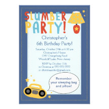 JUNGEN Sleepover-Geburtstags-Party Inviation Einladungskarten