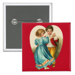Jungen-und Mädchen-Tanzen Anstecknadelbuttons