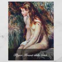 Junger Badegast durch Pierre-Auguste Renoir Vollfarbige Flyer