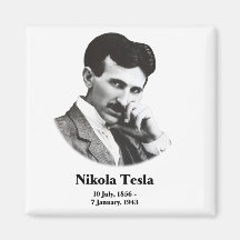 Junger Tesla Magnet Kühlschrankmagnet