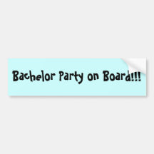 Junggeselle-Party an Bord Autosticker
