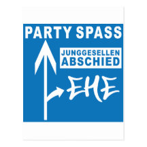 junggesellenabschied / hochzeit postkarte