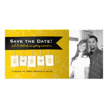 Justierbare Farbe: DIY Save the Date Foto-Karten Photokartenvorlagen