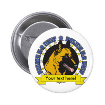 K9 Belgier Malinois Anstecknadelbuttons
