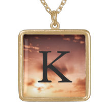 K Momogram Necklace