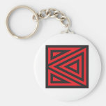 K rotes schwarzes keychain schlüsselband