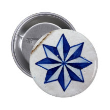 Kacheln, Portuguese Tiles, Anstecknadelbuttons