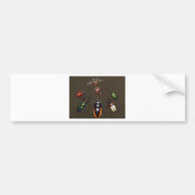 Käfer-Kreis der Fantasie Auto Sticker