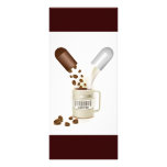 KAFFEE KAPSELT BOHNEN-MILCH-VEKTORikonen-LOGO-PILL Bedruckte Werbekarten