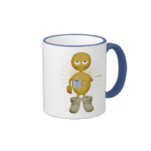 Kaffee-Trinker golden Tee Haferl