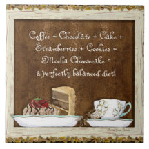 Kaffee-u. Schokoladen-Java-Küchen-Kunst-Nachtisch- Keramikkachel