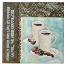 Kaffee-u. Schokoladen-Java-Küchen-Kunst-Nachtisch- Keramikfliese