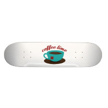 Kaffee-Zeit Personalisiertes Skatedeck