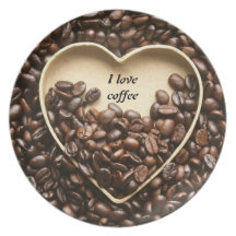 Kaffeeplatte der Liebe I Party Teller