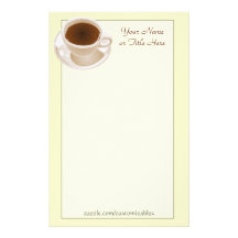 Kaffeetasse-Briefpapier Personalisierte Druckpapiere
