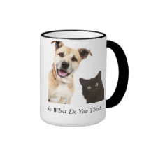 Kaffeetasse Hund und Katze