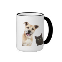 Kaffeetasse Hund und Katze