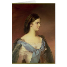 Kaiserin Elizabeth von Bayern als jungen Frau Grußkarten