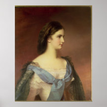 Kaiserin Elizabeth von Bayern als jungen Frau Posterdrucke
