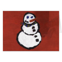 Kaleidoskop-Kinderkarte - Schneemann