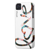 Kaleidoskop "Liebe " iPhone 4 Cover