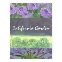 Kalifornien-Garten Postkarte